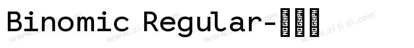 Binomic Regular字体转换